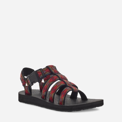 Teva Original Dorado - Women's Teva Hiking Sandals - Black / Red | India (XCZE84016)